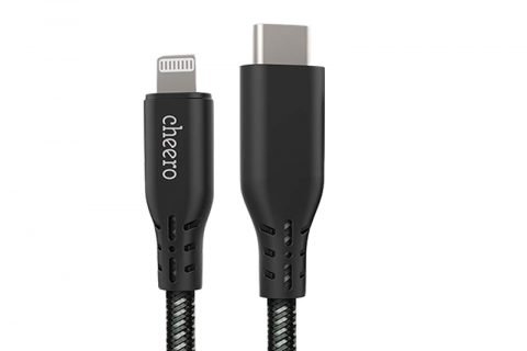 cheero PD快充线usb-c转Lightning MFI认证线