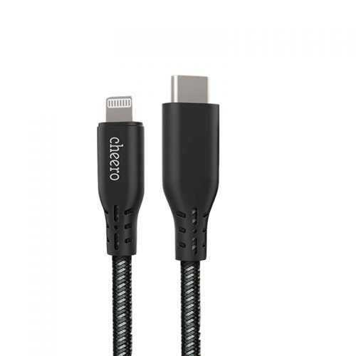 cheero PD快充线usb-c转Lightning MFI认证线