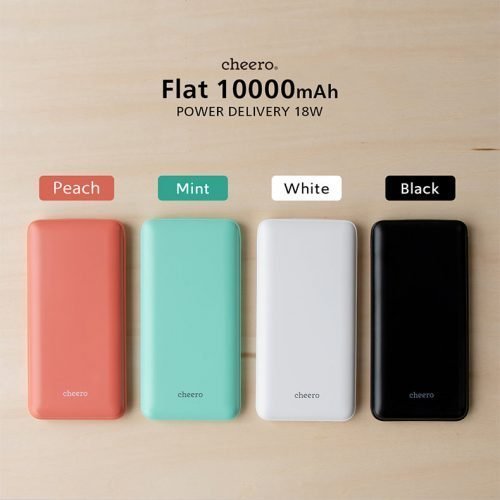 cheero Flat轻薄充电宝10000毫安PD18W快充移动电源