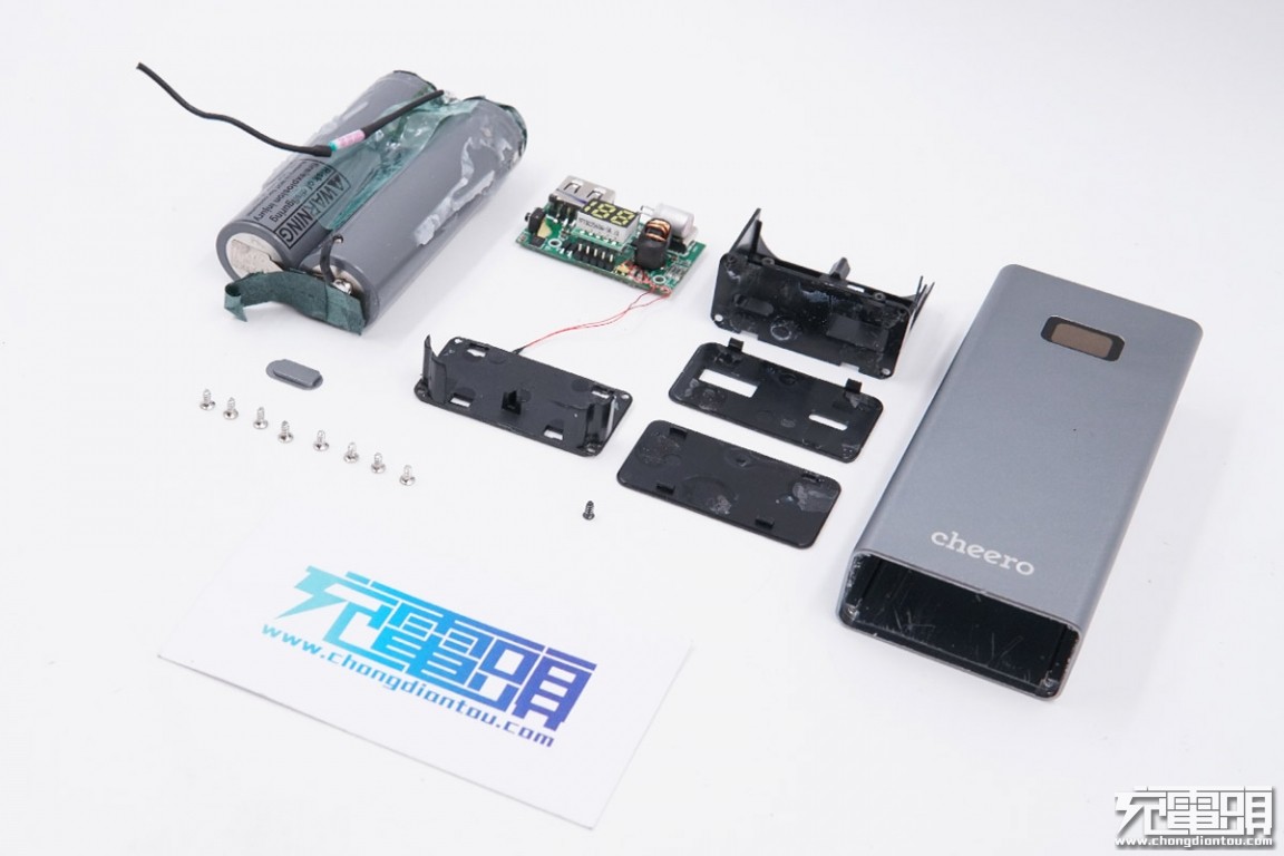 cheero 10000mAh 18W快充移动电源拆解 充电头网